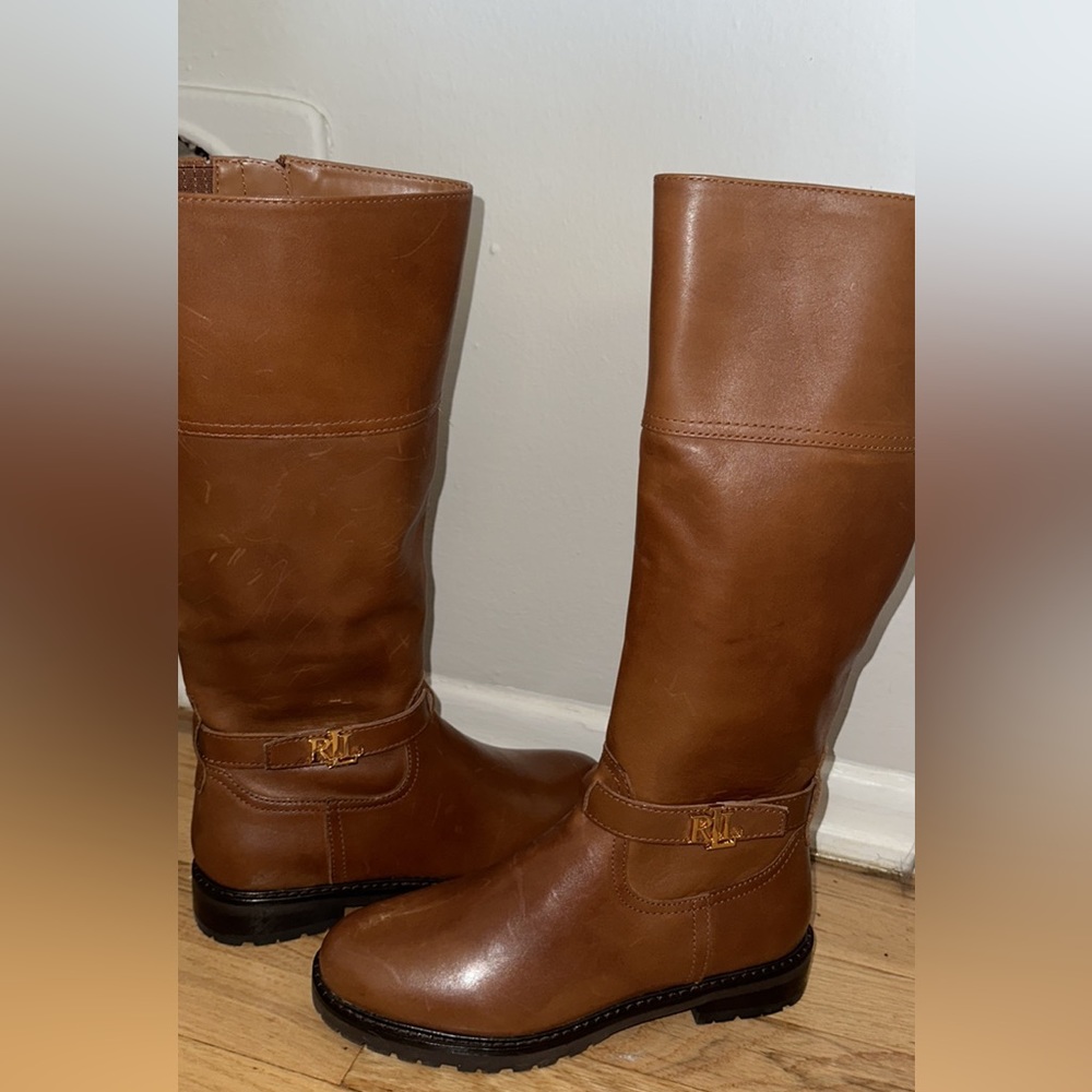 RALPH LAUREN knee high boots